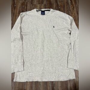 Polo Ralph Lauren preppy grey long sleeve shirt